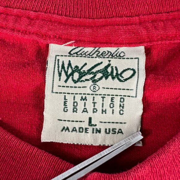 VTG Mossimo Skateboarding Shirt Fits Medium Red Faded Short Sleeve USA Tag L - Picture 5 of 11